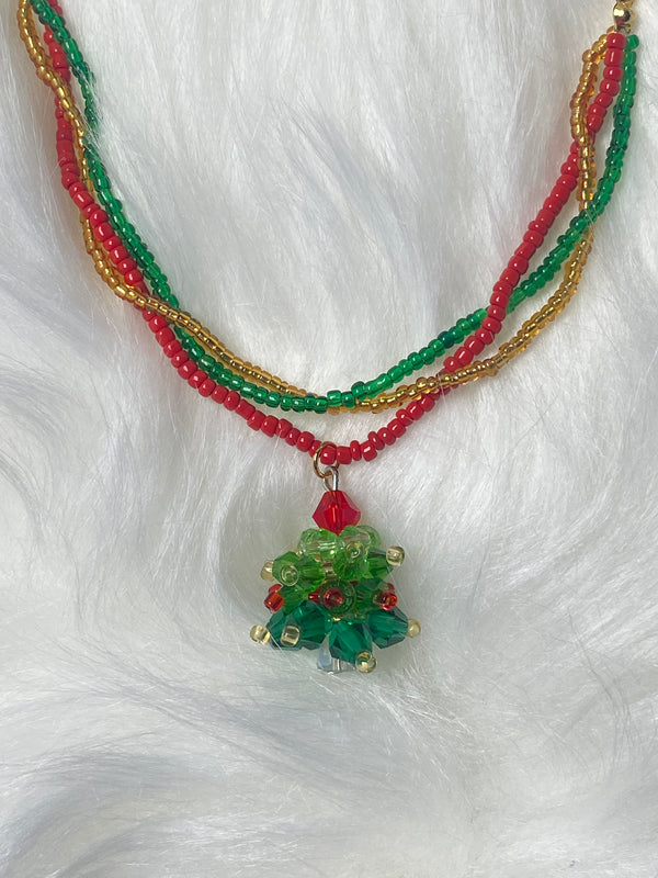 DIY Handmade Jingle Tree Necklace