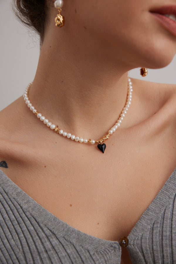 Eternal Heartstrings Pearl Necklace.